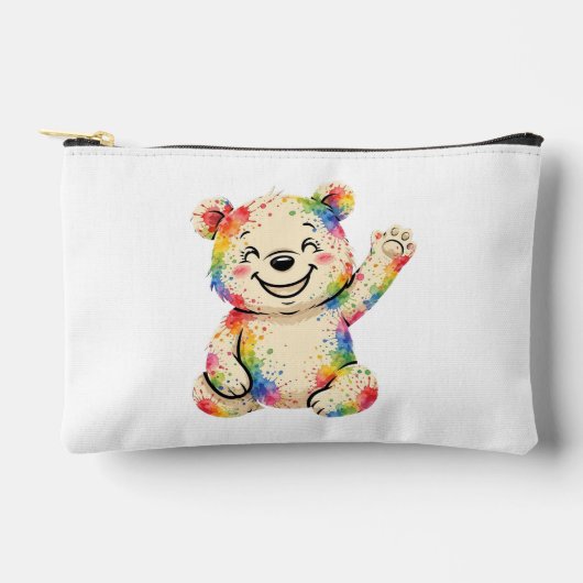 geschilderde teddybeer tas (Voorkant)