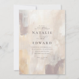 Geschilderde textuur beige en crème elegante trouw