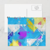 Geschilderde textuur briefkaart (Voorkant / Achterkant)