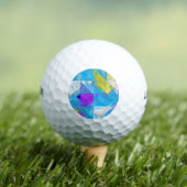 Geschilderde textuur golfballen (Insitu Shirt)