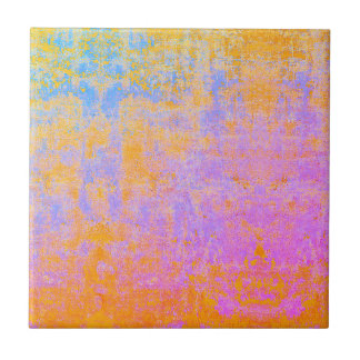 Geschilderde textuur keramische tegel tegeltje