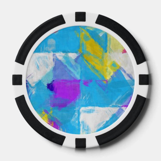 Geschilderde textuur poker chips (Voorkant)