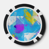 Geschilderde textuur poker chips (Achterkant)