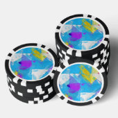Geschilderde textuur poker chips (Opstapeling)