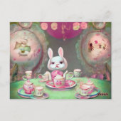 Geschilderde Theepartij Briefkaart (Achterkant)