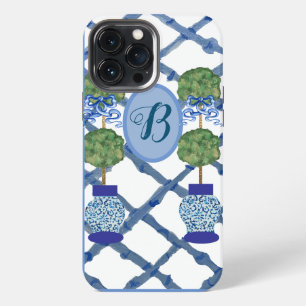 Geschilderde Topiaire Chinoiserie Gemberpotten Pot iPhone 13 Pro Max Hoesje