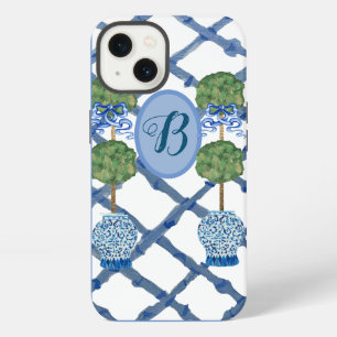 Geschilderde Topiaire Chinoiserie Gemberpotten Pot iPhone 13 Hoesje