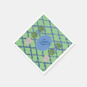 Geschilderde Topiaire Chinoiserie Gemberpotten Pot Servet (Hoek)