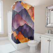 Geschilderde toppen douchegordijn (In situ)