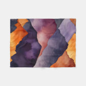 Geschilderde toppen fleece deken (Voorkant (Horizontaal))