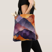 Geschilderde toppen tote bag (Dichtbij)