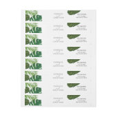 Geschilderde tropische bladeren strand bruiloft (Vel)