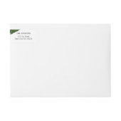 Geschilderde tropische bladeren strand bruiloft (Voorkant)