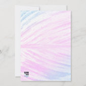 Geschilderde tropische lef op zaterdag kaart (Achterkant)