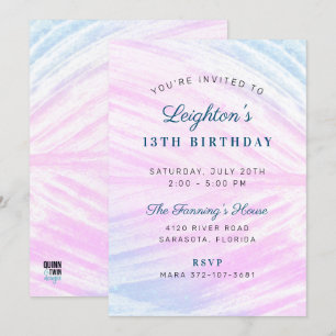 Geschilderde tropische lef op zaterdag kaart