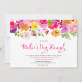 Geschilderde tuin lente bloemenbrunch moederdag kaart (Voorkant)