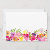 Geschilderde tuin lente bloemenbrunch moederdag kaart (Achterkant)