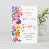 geschilderde tuinvrijbloemen foto script  kaart (Staand voorkant)