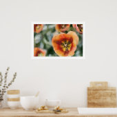 Geschilderde Tulpen Poster (Keuken)