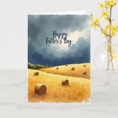 Geschilderde Vaderdag Hemelkaart Kaart (Gele Bloem)