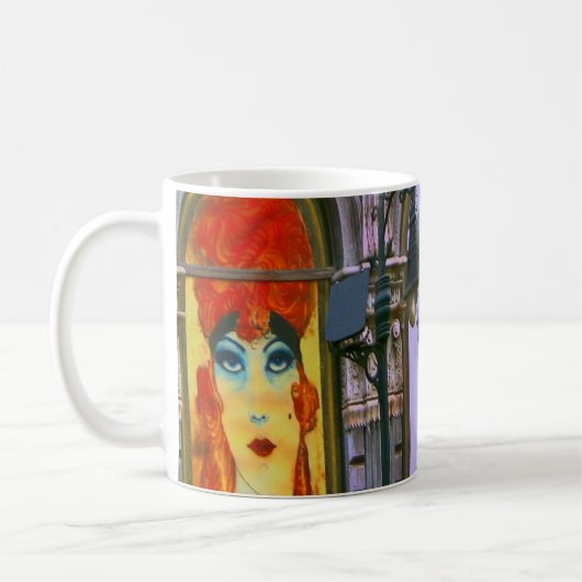 Geschilderde vensters ~ koffiemok (Links)