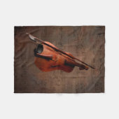 Geschilderde  Viool Fleece Deken (Voorkant (Horizontaal))