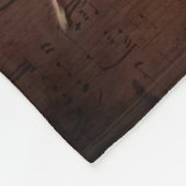 Geschilderde  Viool Fleece Deken (Hoek)