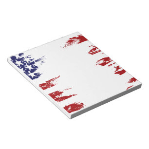 Geschilderde vlag notitieblok