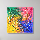 Geschilderde Vortex Canvas Afdruk (Voorkant)