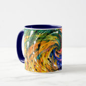 Geschilderde Vortex Mok (Voorkant links)