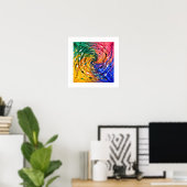 Geschilderde Vortex Poster (Thuiskantoor)