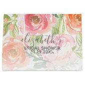 Geschilderde Waterverf Bloemen Bruidsfeest Large Cadeautasje (Voorkant)