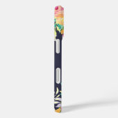 Geschilderde Waterverf Bloemige Monogram Iphone 16 Case-Mate iPhone Case (Achterkant / Rechts)