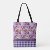 Geschilderde Waterverf | Valentijn Collage Tote Bag (Achterkant)