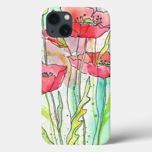 Geschilderde waterverfklaprozen Case-Mate iPhone case (Achterkant)