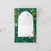 Geschilderde Wilde Bloem Bruiloft Dankkaart Bedankkaart (Binnen)