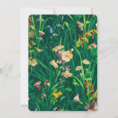 Geschilderde Wildflower Arch Wedding Kaart (Achterkant)