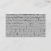 Geschilderde witte bakstenen muur visitekaartje (Voorkant)