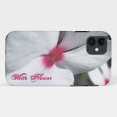 Geschilderde witte bloem met roze centrum Case-Mate iPhone case (Achterkant (horizontaal))