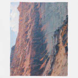 Geschilderde woestijn fleece deken