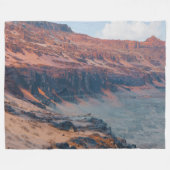 Geschilderde woestijn fleece deken (Voorkant (Horizontaal))