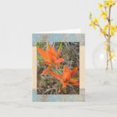 Geschilderde Woestijn notecard Kaart (Gele Bloem)