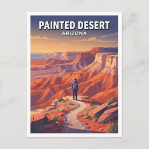 Geschilderde Woestijn, Painted Desert Rim Trail Ho Briefkaart