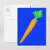 Geschilderde wortel briefkaart (Voorkant / Achterkant)