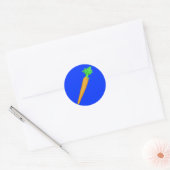geschilderde wortel ronde sticker (Envelop)