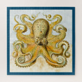 Geschilderde Zee Octopus Kraken Pijlinktvis Legpuzzel (Verticaal)