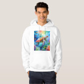 Geschilderde zeeschildpad hoodie (Voorkant volledig)