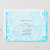 Geschilderde Zeester Aqua Blue Party Uitnodigingen (Voorkant)