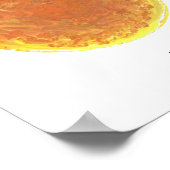 Geschilderde Zon Kunstprint Poster (Hoek)