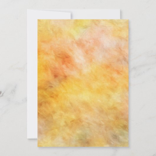 geschilderde zonnebloem bloemenbruiloft kaart (Achterkant)